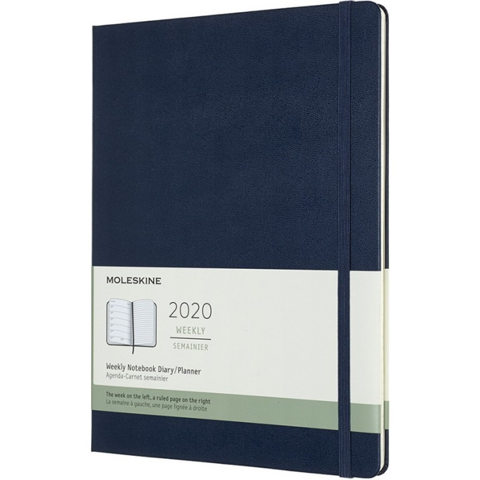 Еженедельник MOLESKINE Classic Weekly XL, синий сапфир DHB2012WN4
